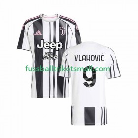 Fußballtrikots Juventus Vlahovic 9 2025-2026 Kurzarm Heimtrikotsatz kaufen